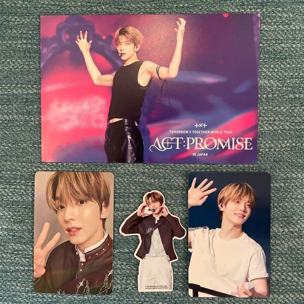TXT ACT PROMISE Blu-ray 東京ドーム スビン トレカ ポストカード ステッカー 4点セット