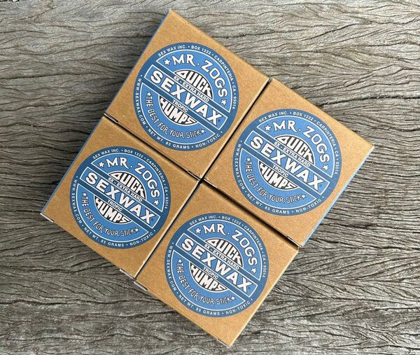 新品、SEX WAX 4個セット サーフィン ワックス ブルーラベル4個