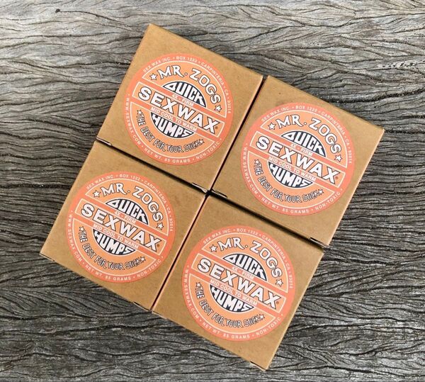 新品、SEX WAX 4個セット サーフィン ワックス オレンジラベル