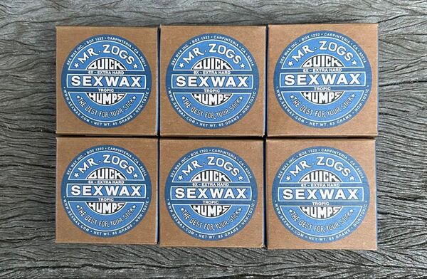 新品、SEX WAX 6個セット サーフィン ワックス ブルーラベル