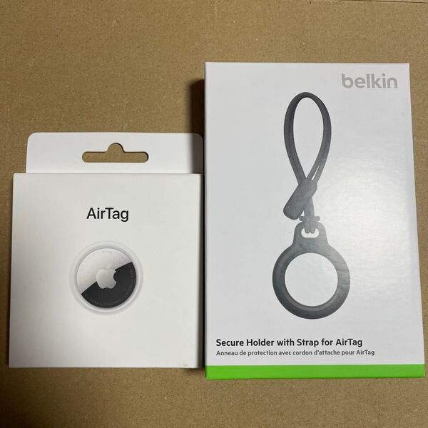 新品未使用 Apple AirTag エアタグ 本体 未開封 1個 ベルキン エアタグケース セット