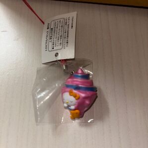ハローキティ 根付け ストラップ 貝殻 レア 年代物 平成 キティちゃん サンリオ HelloKitty
