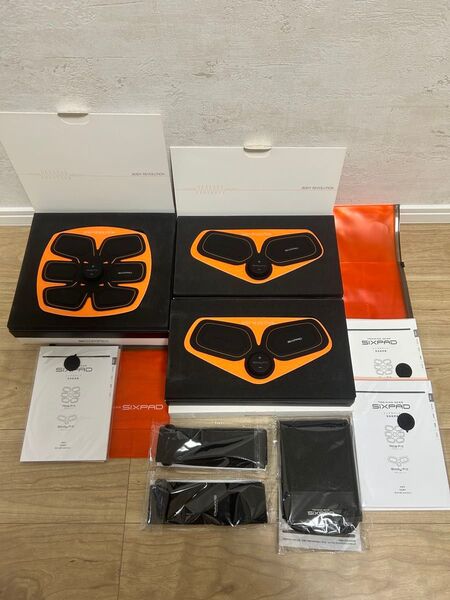 SIXPAD アブズフィット、ボディフィット×2、サポートベルト