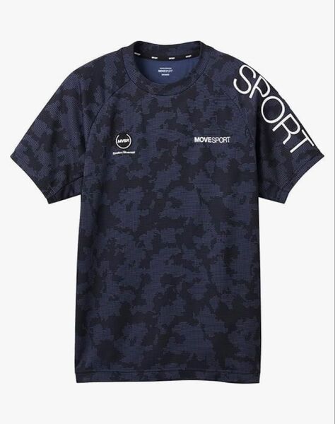 新品 MOVE SPORT ムーブスポーツ DESCENTE デサント DX-C2854AZ 半袖 Tシャツ ネイビー サイズS
