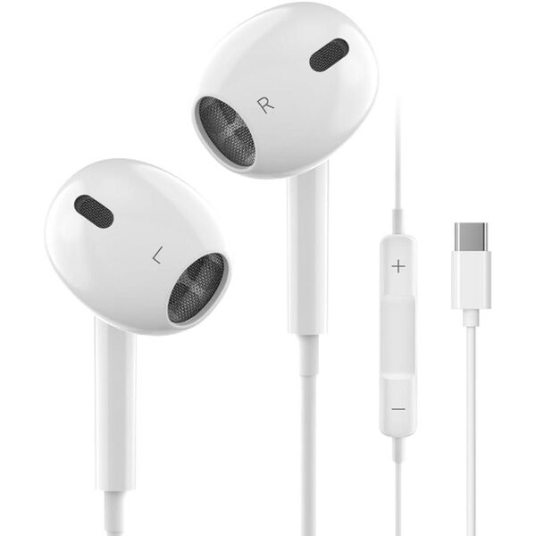 イヤホン タイプc 有線HiFi クリア通話 マイク 重低音 音量調節可能 イヤホンマイク 重低音 絡み防止