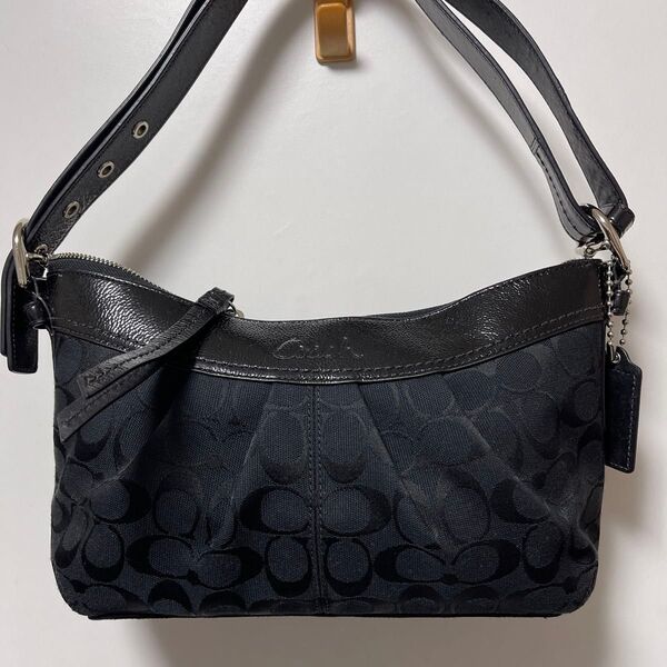 COACH コーチ ショルダーバッグ シグネチャー ブラック