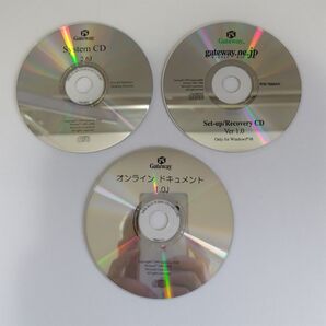 ゲートウェイ system CD オンラインドキュメント set-up/recovery CD