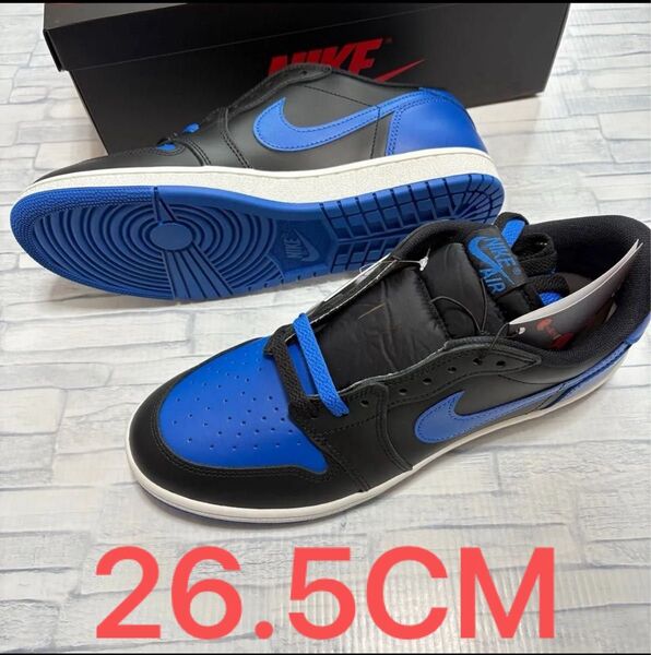 Air Jordan 1 Low '85 Black and RoyalBlue