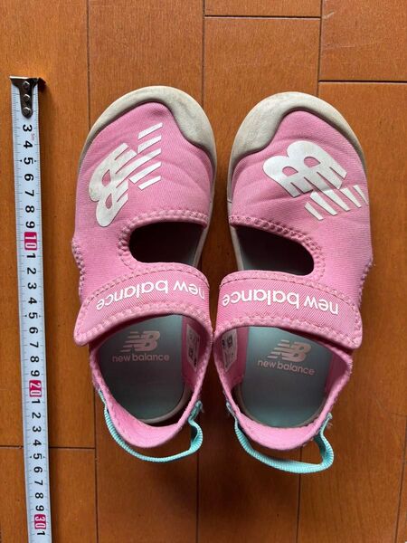 new balance ニューバランス キッズ サンダル ピンク 19cm