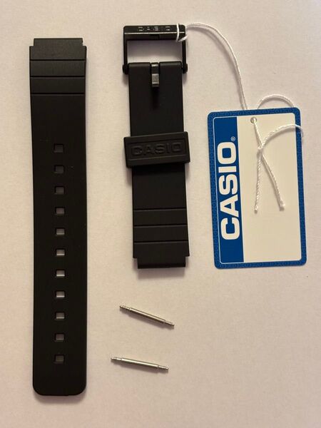【未使用】CASIO 腕時計 ベルト 交換ベルト ラバーベルト 黒 ブラック ラグ幅17mm 16mm