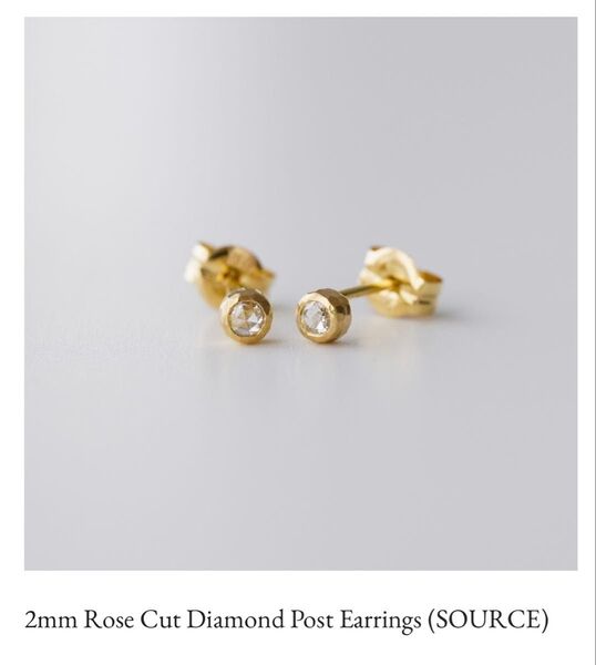 source objects ピアス ゴールド ダイヤモンド ソウス ソース オブジェクツ アクセサリー