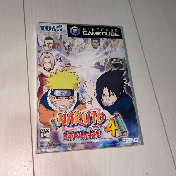 ゲームキューブ NARUTO4 ナルト4 箱 取説 比較的美品 GC ゲームソフト レトロゲーム マニア
