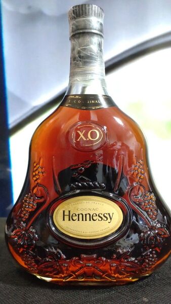 【未開栓】Hennessy XO ヘネシー コニャック 黒キャップ クリアボトル