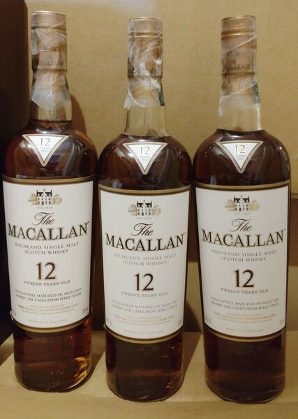 【最終価格】THE MACALLAN マッカラン旧ボトル2014~2015 箱付シェリーオーク12年