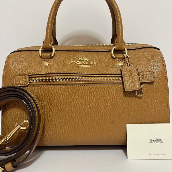 未使用級 極美品 COACH コーチ ローアン 2way ショルダーバッグ ハンドバッグ レザー 現行 ブラウン F79946