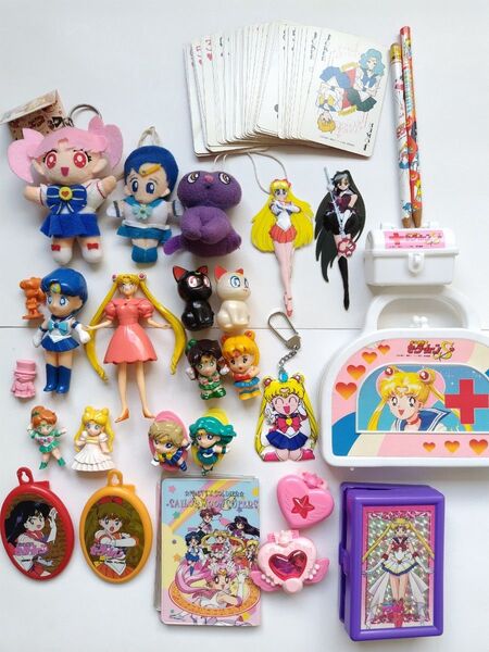 当時物 セーラームーン ソフビ マスコット キーホルダー