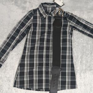 チェック柄シャツ レディース モノトーン 未使用