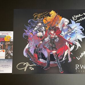RWBY サイン入りポスター JSA認定書付き