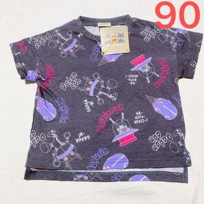 90cm アンパンマン だだんだん バイキンマン 子供服 半袖Tシャツ