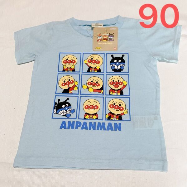 90cm アンパンマン バイキンマン 子供服 半袖Tシャツ