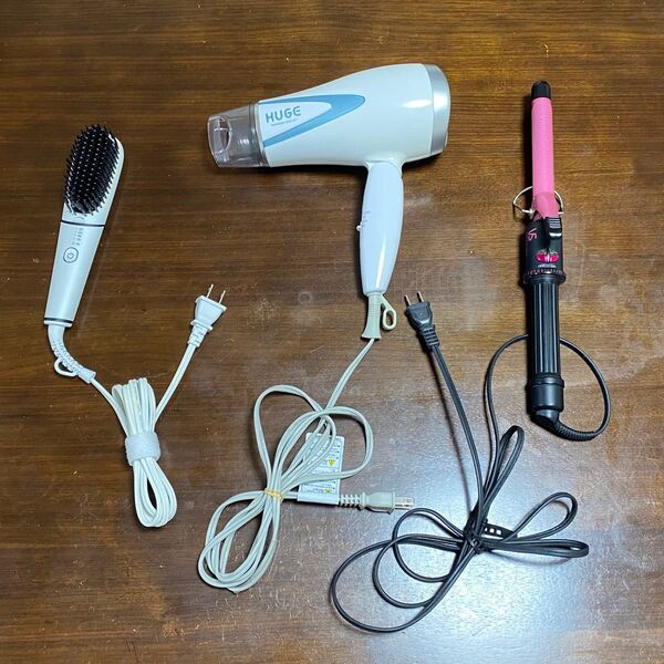 ドライヤー ヘアードライヤー コテ ヒートブラシ ヒートヘアブラシ ピンク セット VS koizumi mddm 19ミリ
