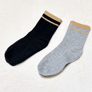 靴下 レディース ソックス 女性用 ストライプ オシャレ 可愛い 2足セット