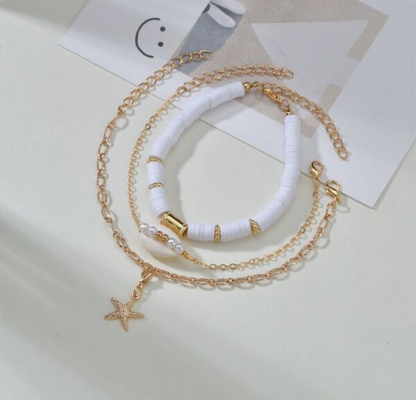 レディース アクセサリー ブレスレット 貝殻 ゴールド ビーチ リゾート 海 夏