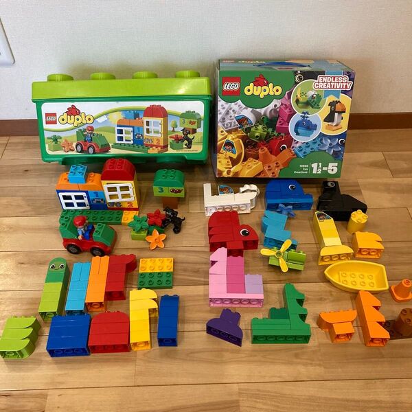 LEGO デュプロ みどりのコンテナ いろいろアイディアボックス あとおまけ少し