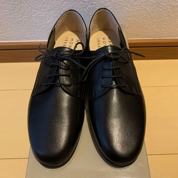 新品・未使用MARGARET HOWELL ideaレースアップシューズブラック 黒23.5cm