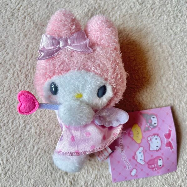 夢見るエンジェル マイメロ ぬいぐるみ キーホルダー 新品 未使用