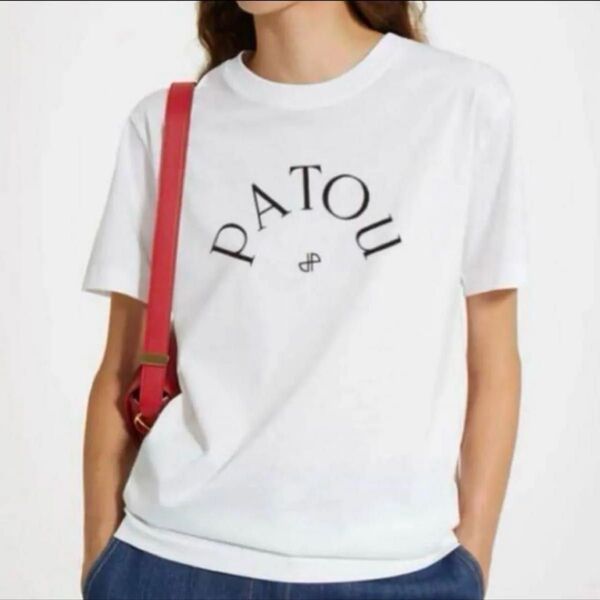 PATOU ロゴ半袖Tシャツ パトゥ Tシャツ ホワイト Mサイズ 新品