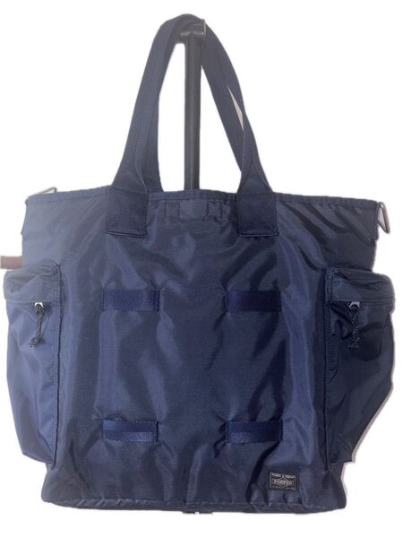 ポーター フォース 2WAYトートバッグ ショルダーバッグ 吉田カバン PORTER FORCE ネイビー 未使用品