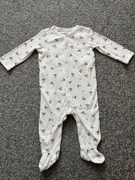 ラルフローレン 足付き カバーオール ロンパース ベビー服 男の子 6M 70センチ