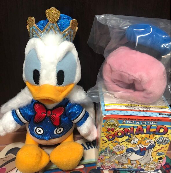 ドナルドダック パルパルーザ 2025 ぬいぐるみバッジ&グワグワスティック用アクセサリー ピンク ベレー帽 ディズニーランド