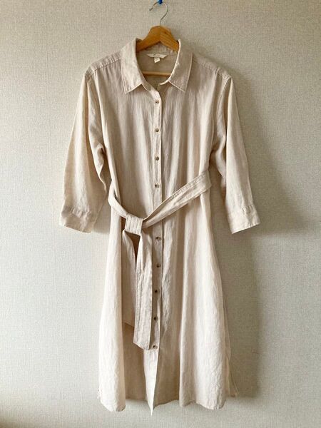 H&M 七分袖 シャツワンピース