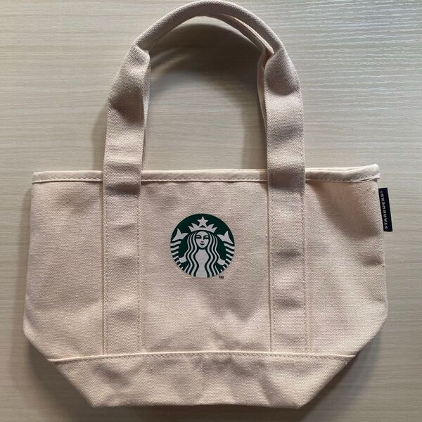 スターバックス ミニトートバッグ ベージュ 未使用に近い