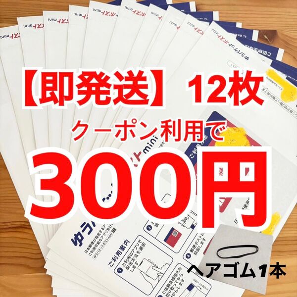 【即発送】ゆうパケットポストmini ゆうパケットポストミニ 12枚 ヘアゴム1本