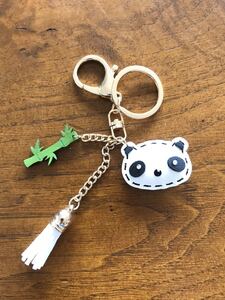 バッグチャーム キーホルダー キーリング レザー パンダちゃん