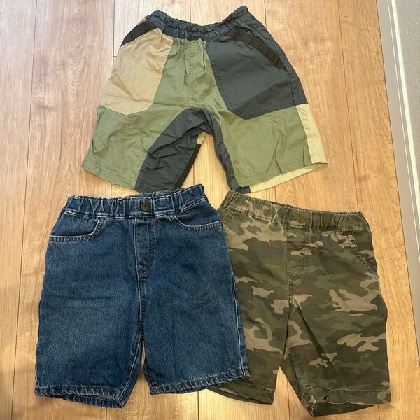 BREEZE UNIQLO ショートパンツ 半ズボン 3枚セット ブリーズ ユニクロ ハーフパンツ デニム