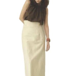 Louren♪ローレンマキシロングタイトスカート♪アイボリーM