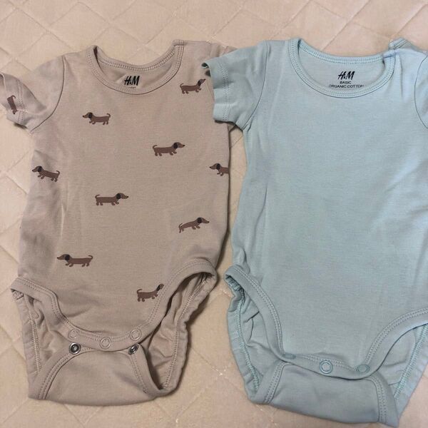 H&M ベビー服 ロンパース 2枚セット