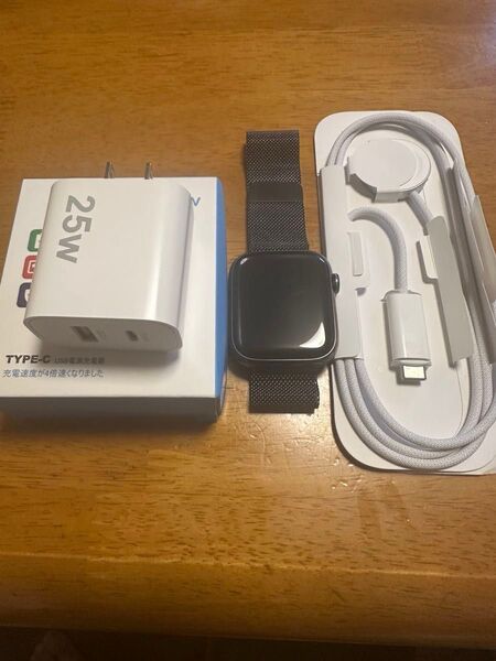 Apple Watch9 45mm GPS+Cellularモデル グラファイトステンレススチール
