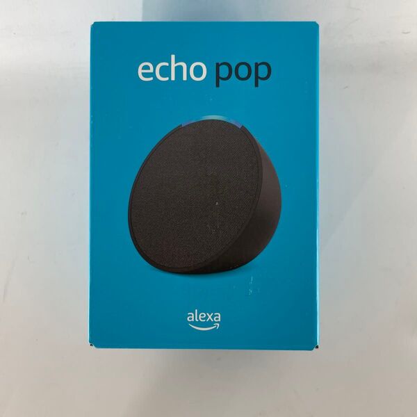 未開封 コンパクトスマートスピーカー with Alexa Echo Pop B09WX3PJ3X チャコール