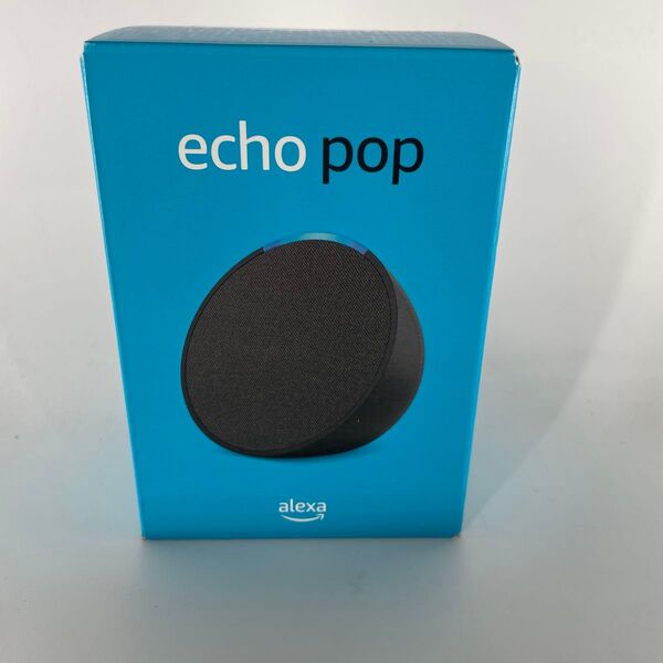 未開封 コンパクトスマートスピーカー with Alexa Echo Pop B09WX3PJ3X チャコール