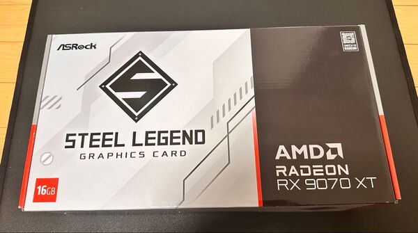 未使用 ASRock Steel Legend RX 9070 XT 16GB AMD Radeon 3年保証 グラフィックボード