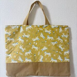 ハンドメイド 幼稚園バッグ 保育園バッグ レッスンバッグ 絵本バッグ