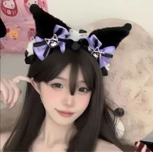 クロミちゃん カチューシャ ロリータ 仮装 コスプレ人気