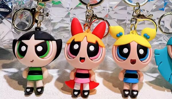 Power puff girls パワーパップガールズ キーホルダー 3個セット 人形