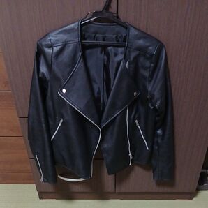 ライダースジャケット レザージャケット ブラック 黒 革ジャン