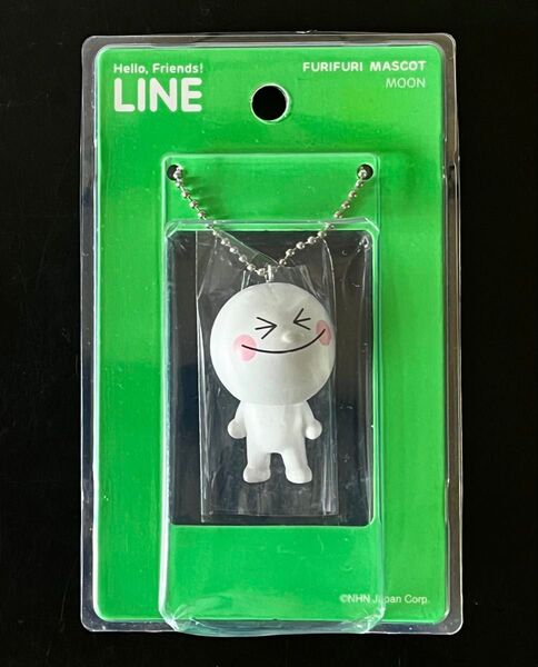 未開封 LINE ライン ハローフレンズ フリフリマスコット MOON フィギュアキーホルダー キーチェーン ストラップ チャーム